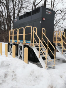 Outdoor Winter Metal Stairs for Maintenance