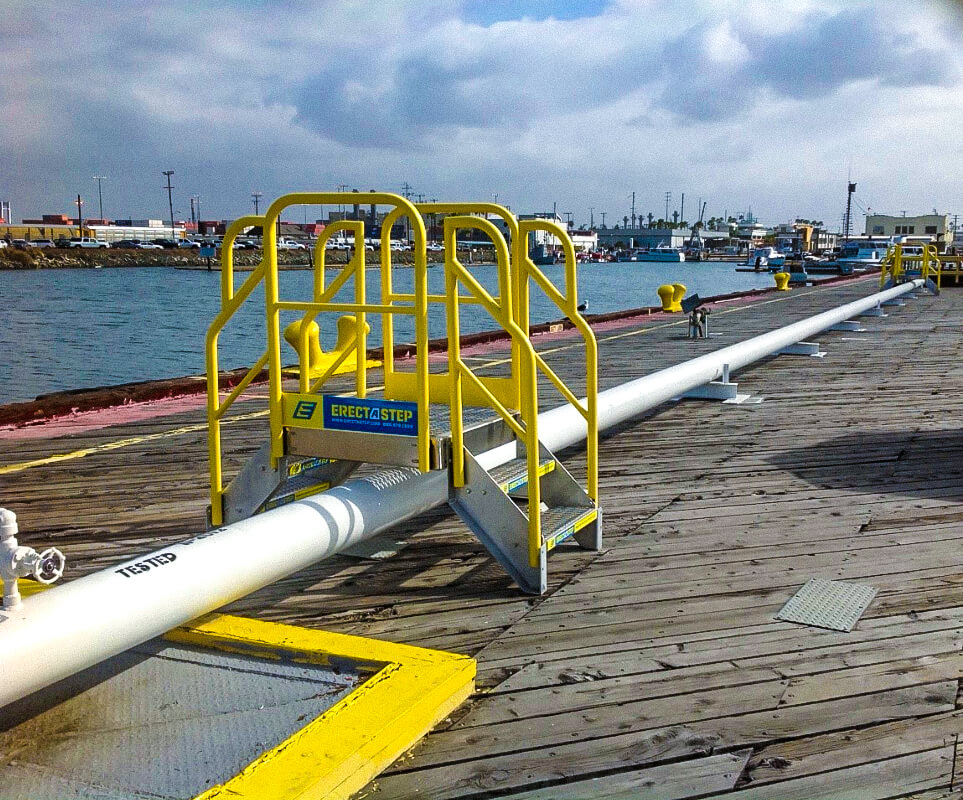 Marine Dock 2 step pipe crossover