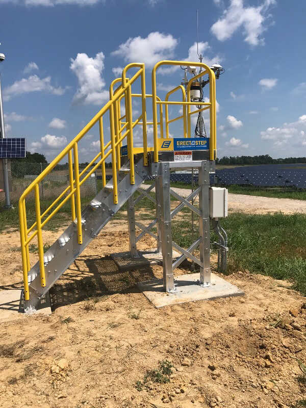 ErectaStep stairs with Platform Access Duke Energy Monroe NC