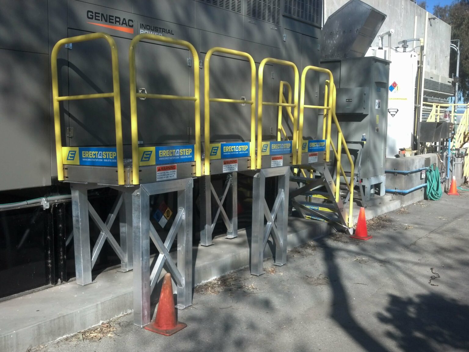 Generator Access Platform - Installation of ErectaStep's Access Platform