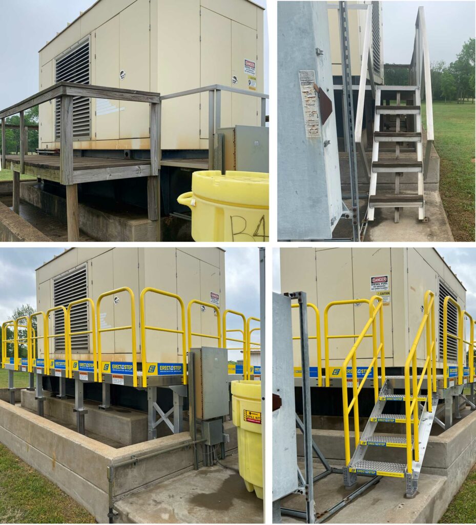 Generator Access Platform before and after