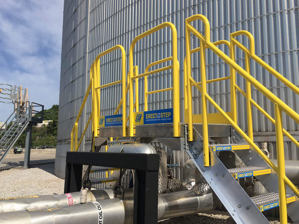 Metal Crossover Stairs for Petroleum