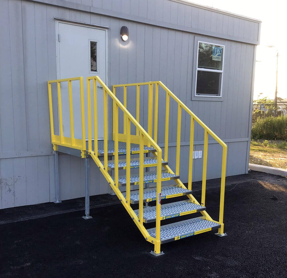 OSHA Compliant Metal Stair Installation