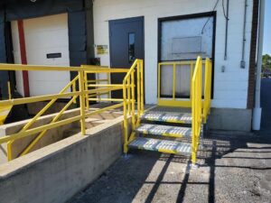 Portable Metal Stairs Installation