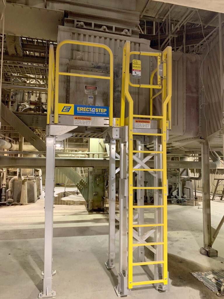 Air duct ErectaStep access platform