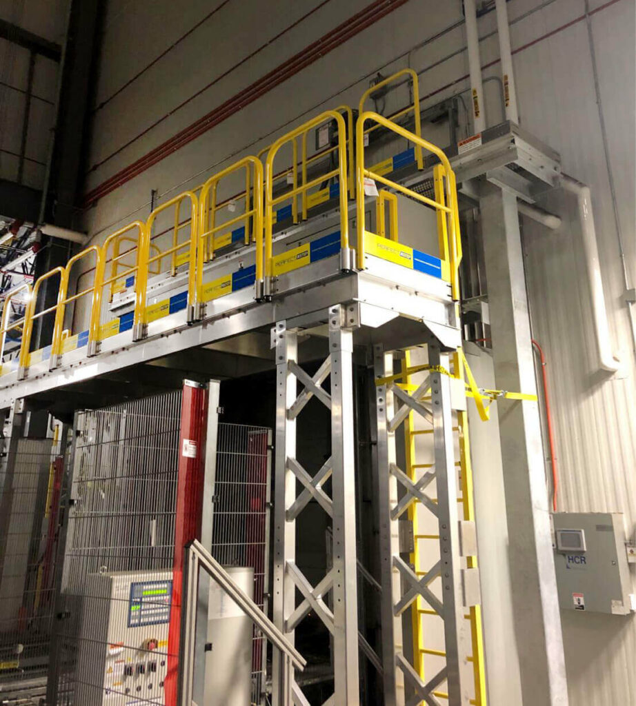 air curtain access platform