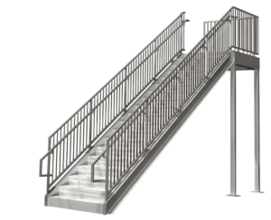 Commercial Mezzanine Metal Stairs