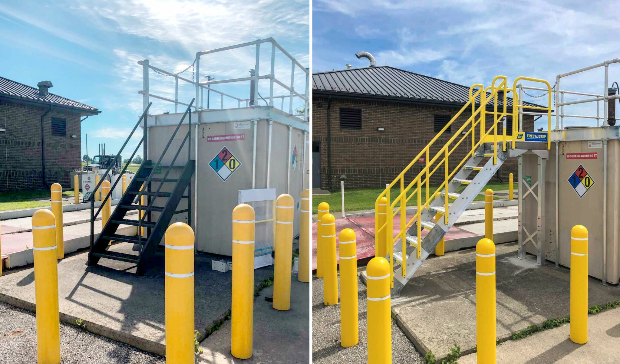 Fuel Cell Access Stair Installation ErectaStep