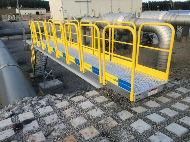 Large ErectaStep Access Stairs & Platform With catwalk ErectaStep