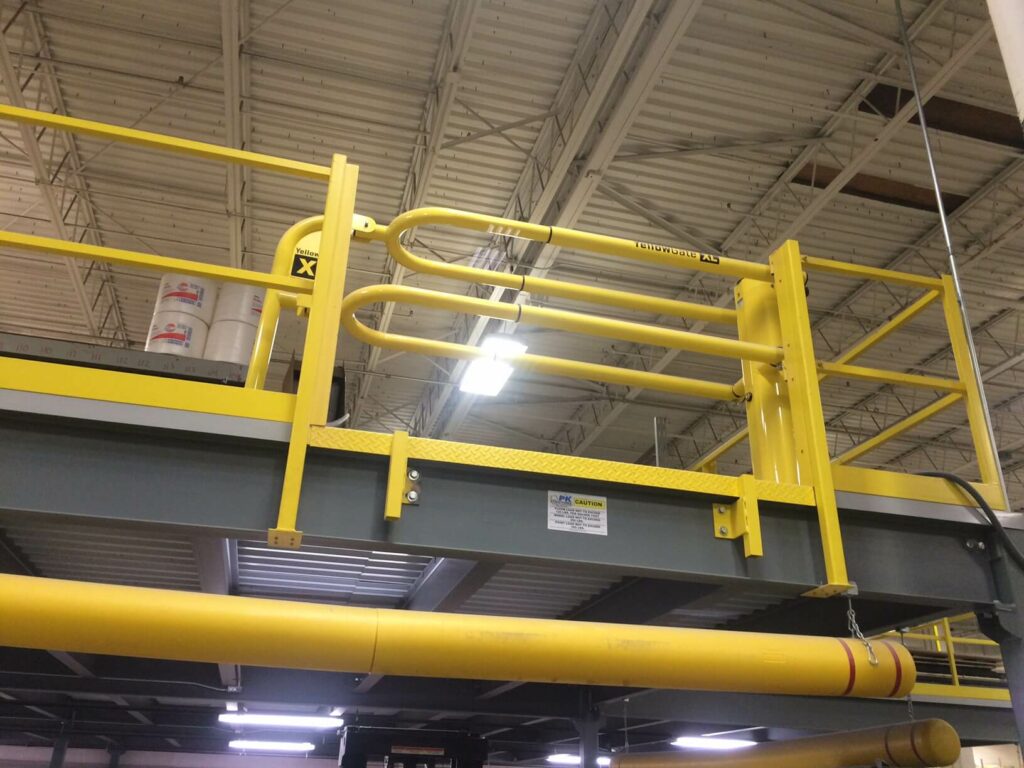 Fall Protection Swing Gate on High Platform