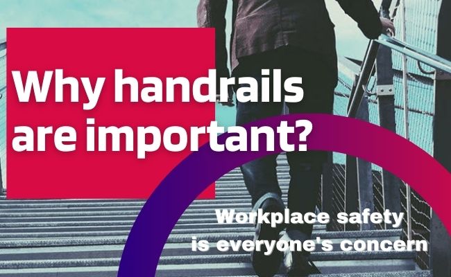 word usage - Is it correct to say Please hold on to the subhandrail and railings while walking up the stairs? - English Language Learners Stack Exchange