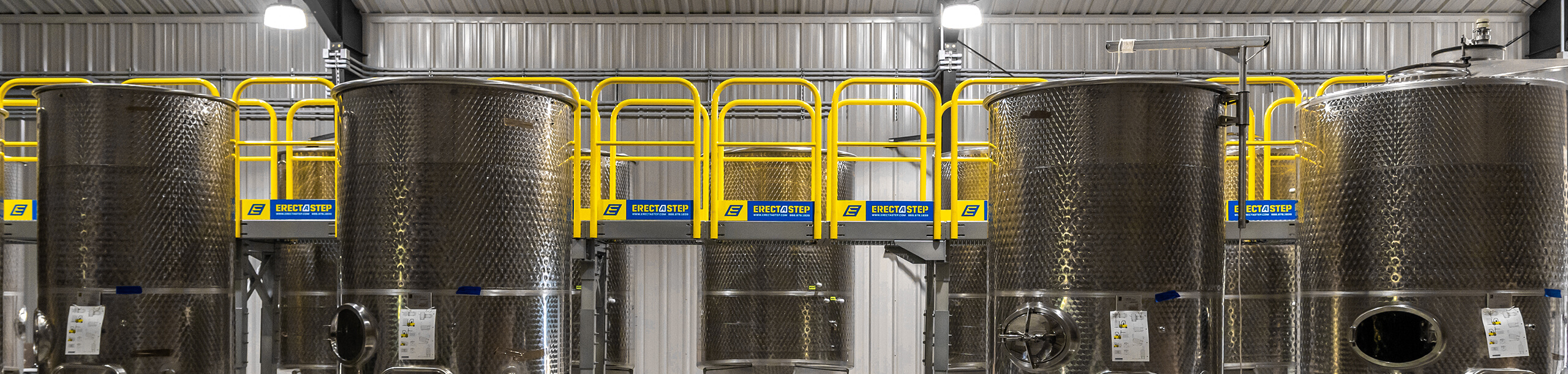 Mezzanine maintenance access stair catwalk