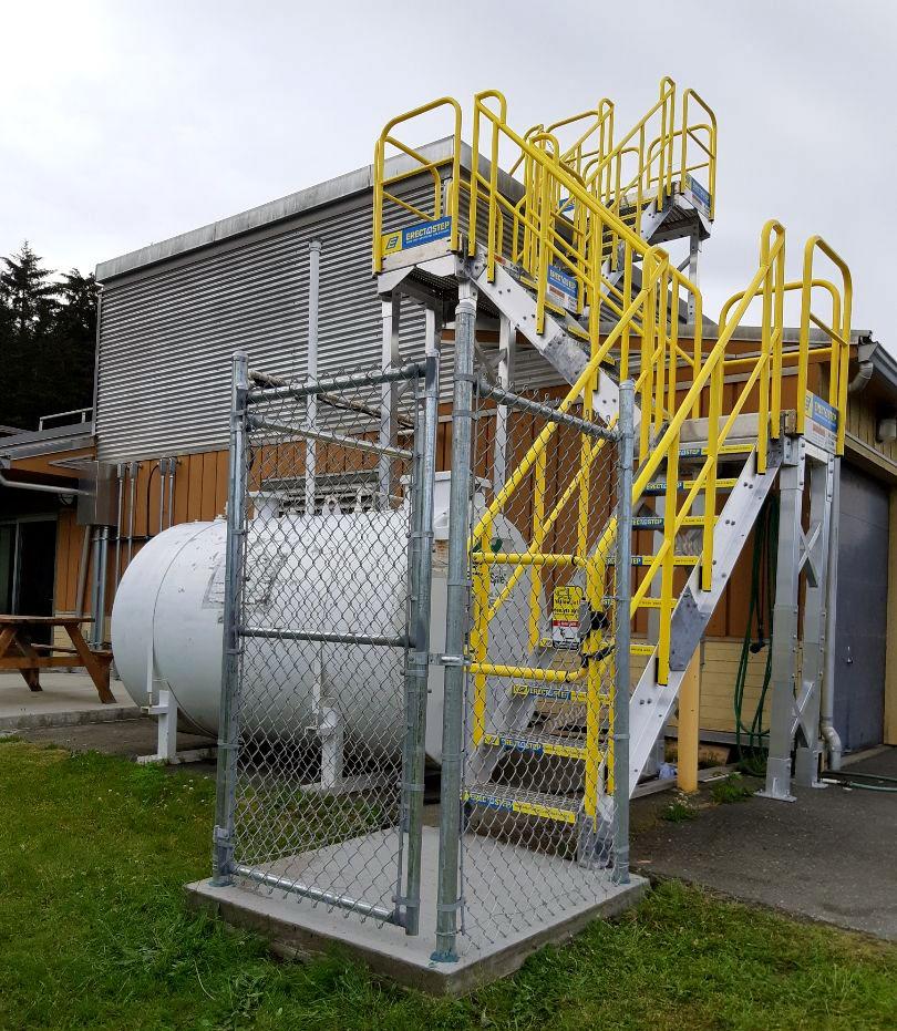 ErectaStep Rooftop Access System on Vancouver Island