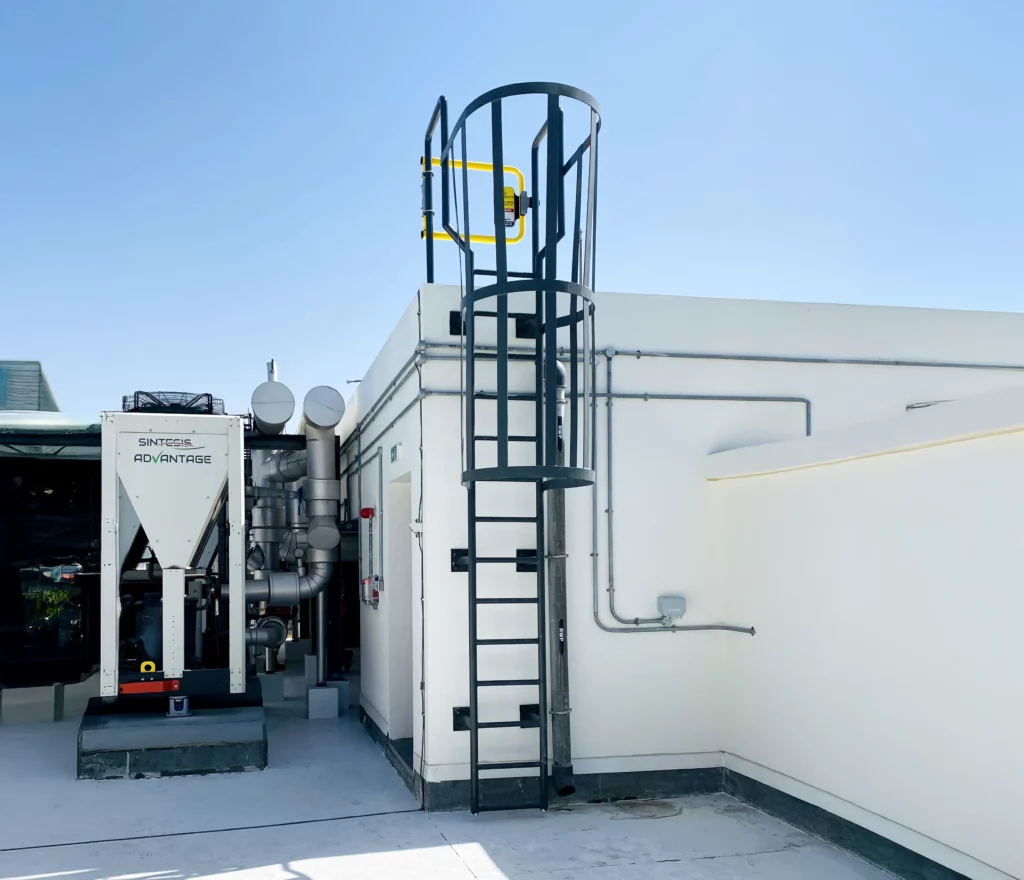 Fixed Ladder Safety Gate Installation