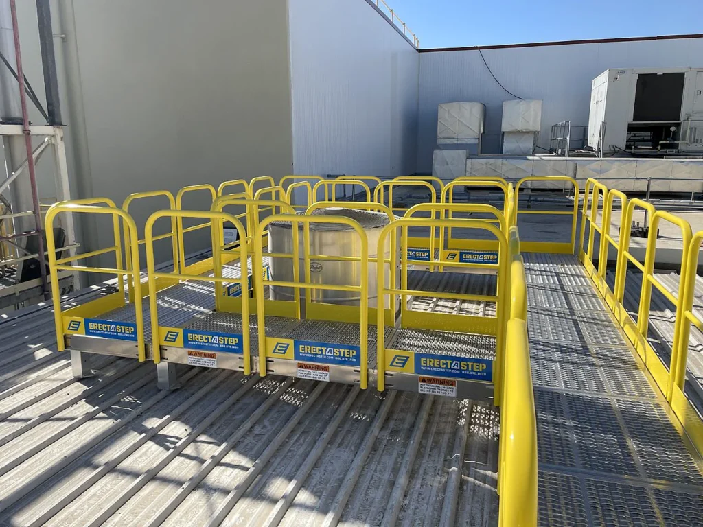 Non-Penetrating Rooftop Catwalk for Irving, TX Food Manufacturer