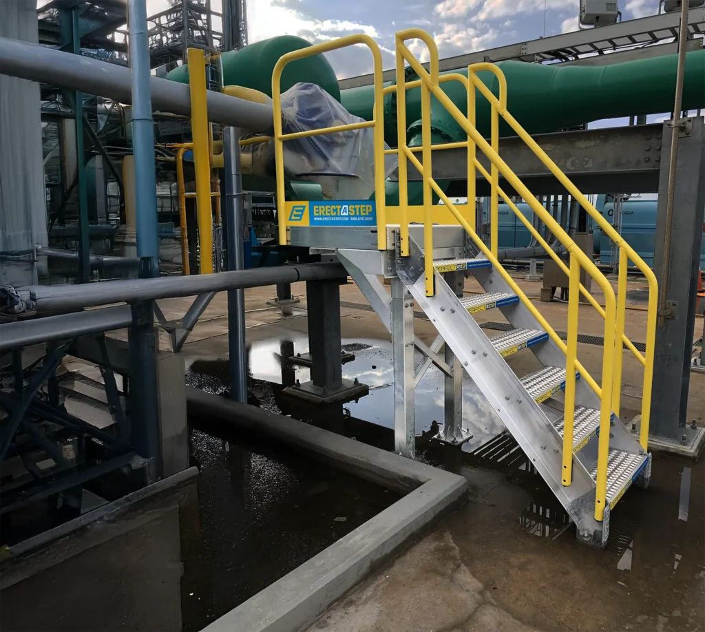ErectaStep Cantilevered Valve Access Platform Installation at a Energy Company