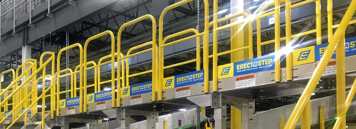 ErectaStep Work Platform Installation – E-Commerce Fulfillment Center